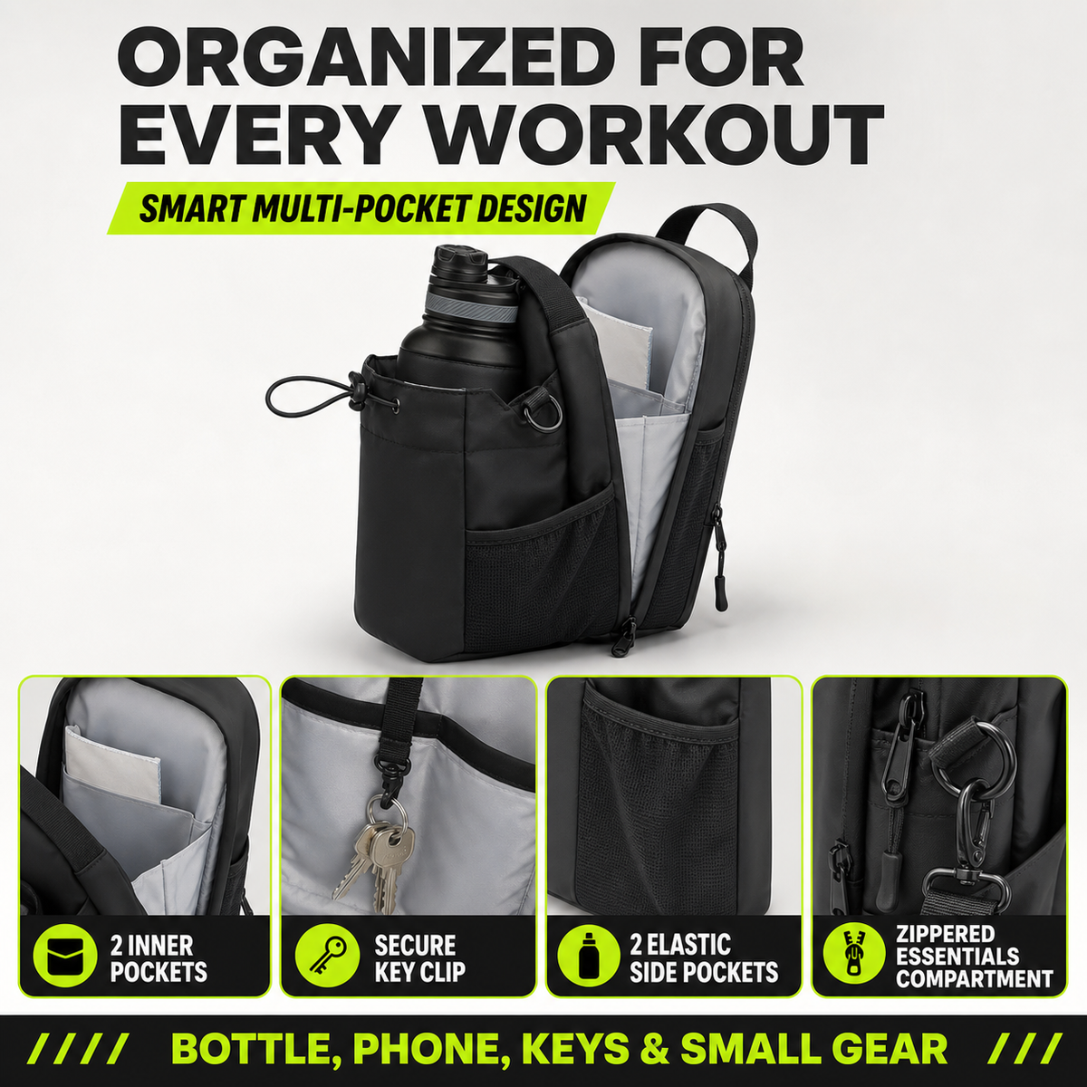 Borsa magnetica PRO-L'accessorio essenziale per la palestra