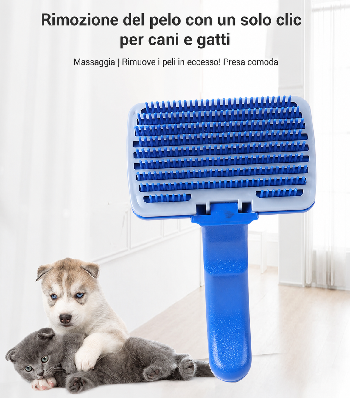 Zampify | Spazzola anti-peli per cani e gatti